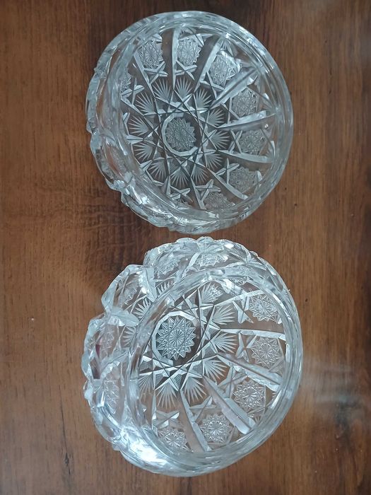 Stara bombonierka kryształowa