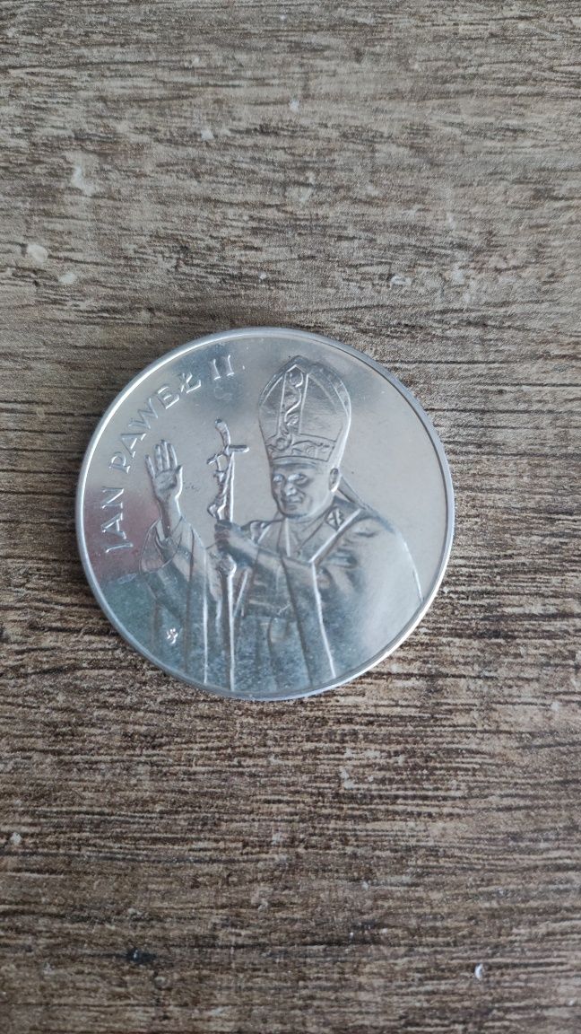 Srebrna moneta Jan Paweł II 1987 + 2 gratis