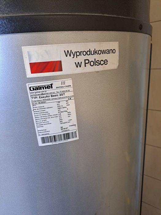 Pompa powietrze woda Galmet