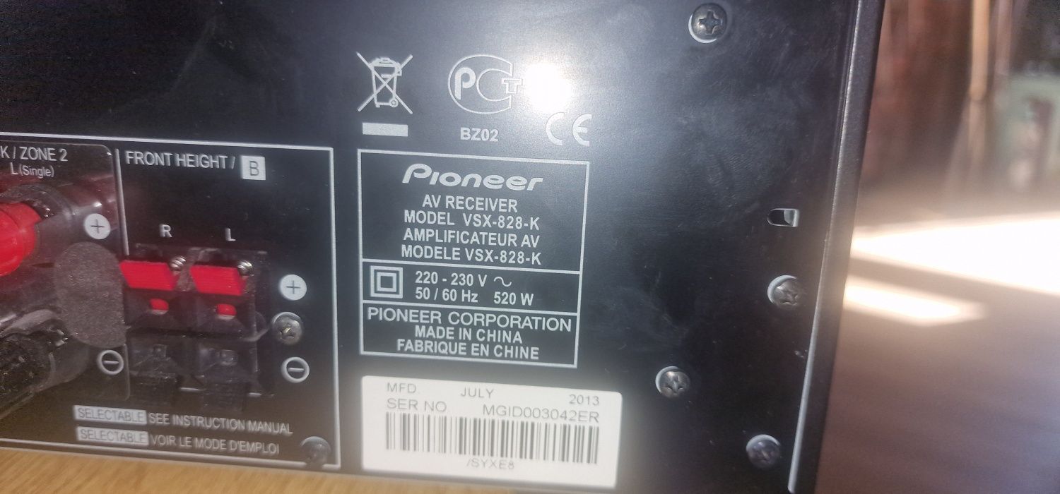 Amplituner pioneer+głośniki