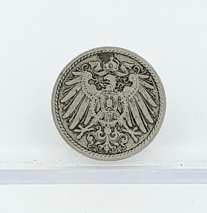 Stara moneta kolekcjonerska 5 Pfennig fenig 1897