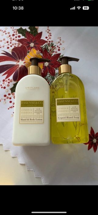 Zestaw balsam i mydło w płynie o zaoachu cytryny i werbeny