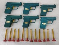 6 antigas pistolas lança dardos