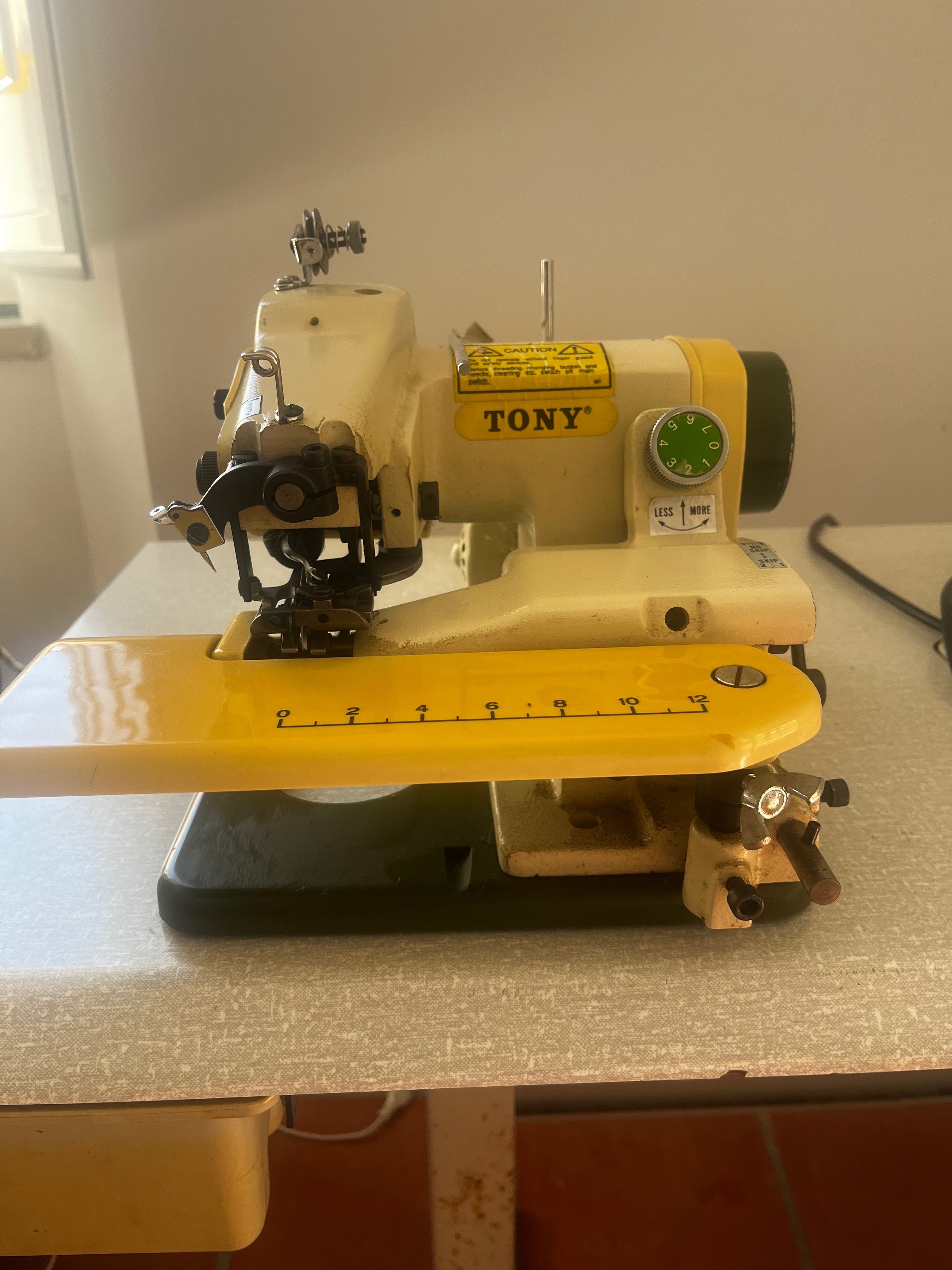 Máquina de costura bainha invisível industrial  Tony