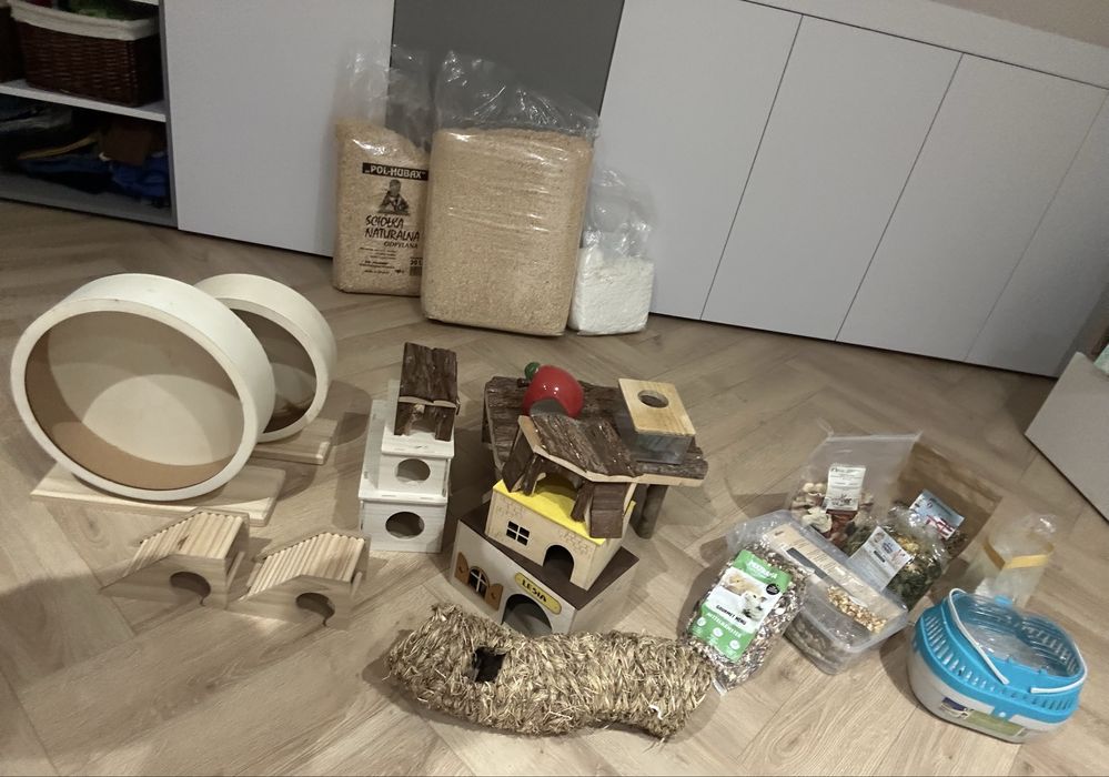 Kompletne wyposazenie dla chomika akwarium 100/40/40