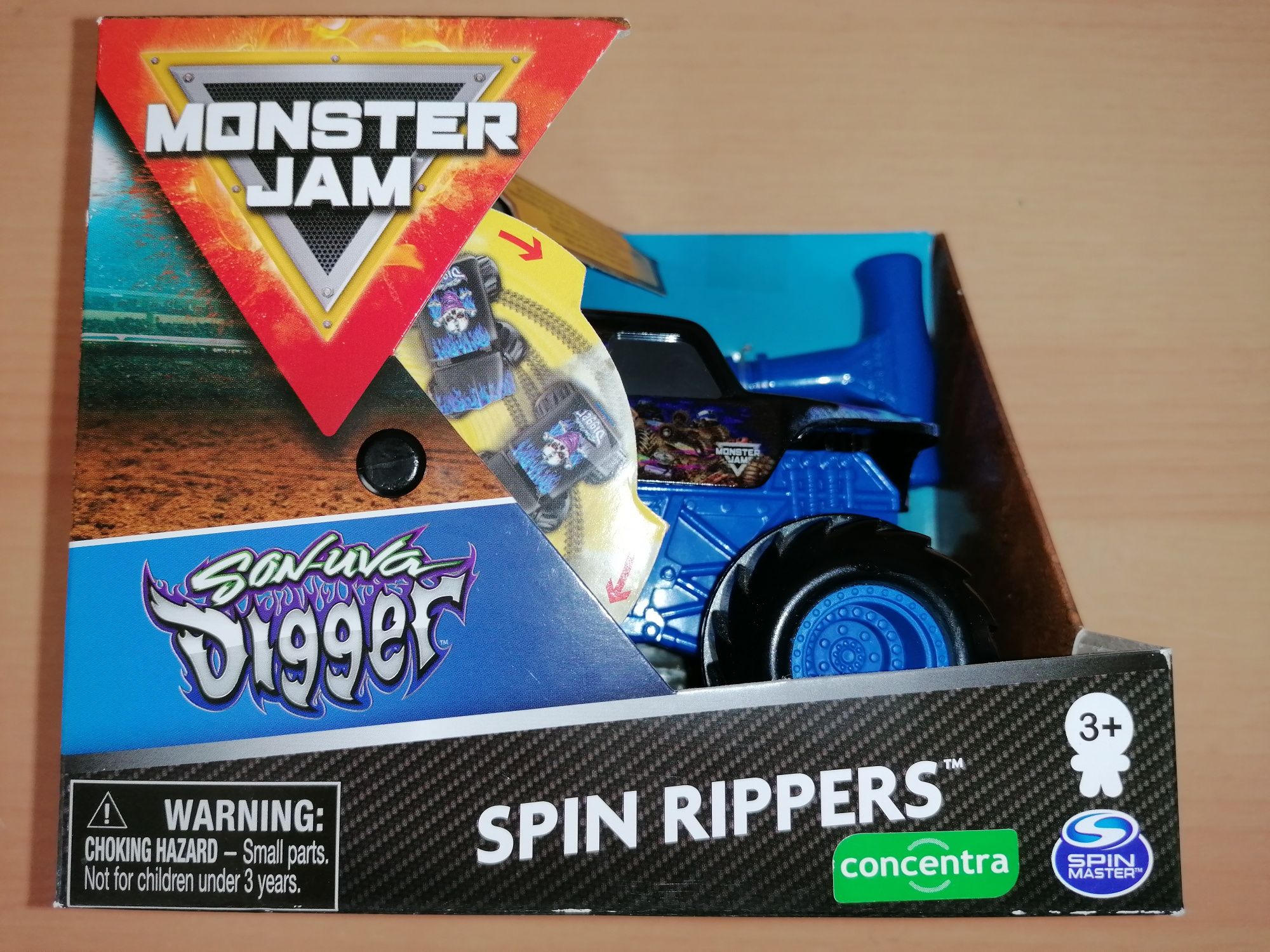 ARTIGOS NOVOS – Coleção Monster Jam da Concentra ( Spin Rippers 1:43 )