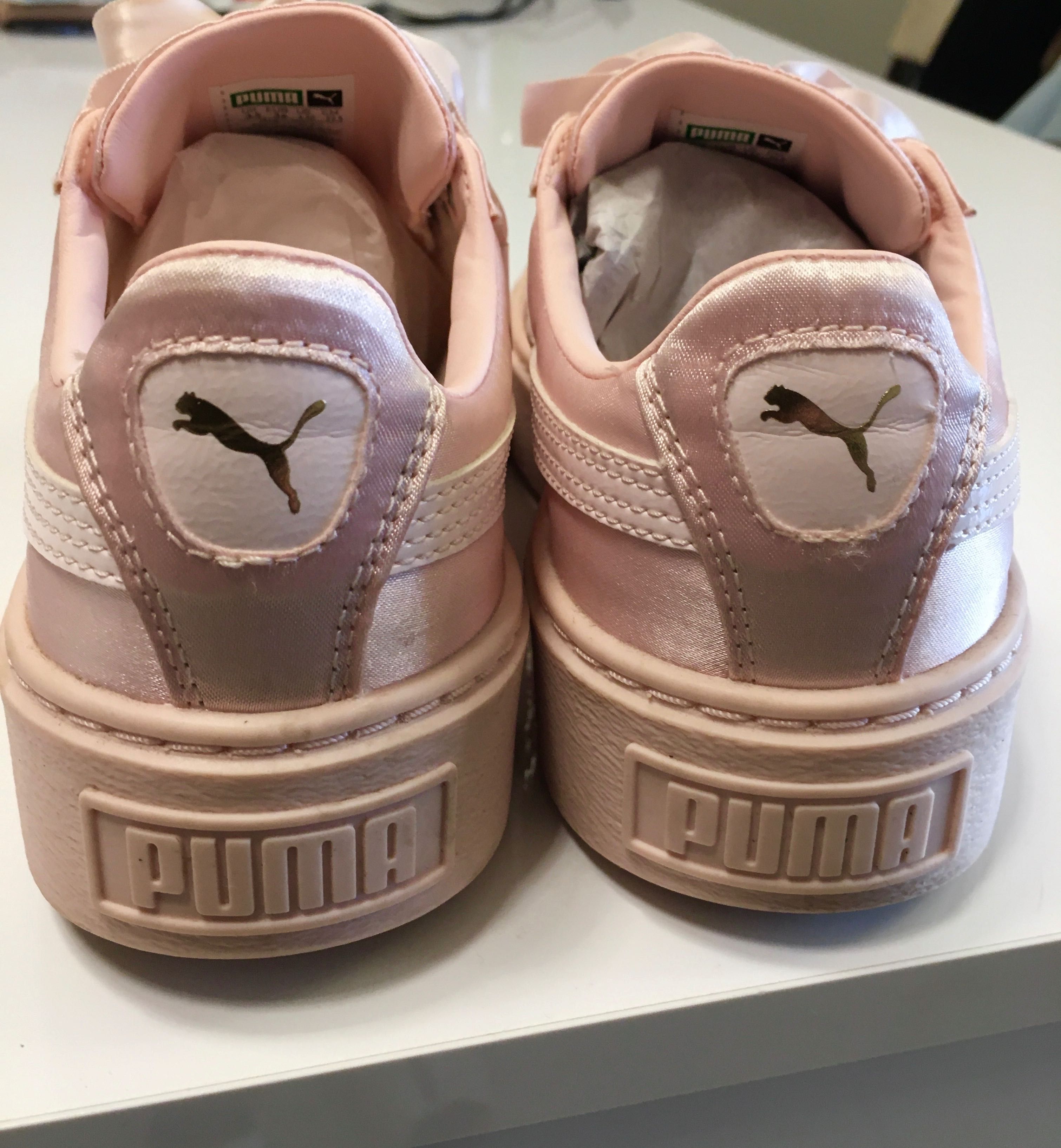 Oryginalne buty sportowe Puma różowo złote