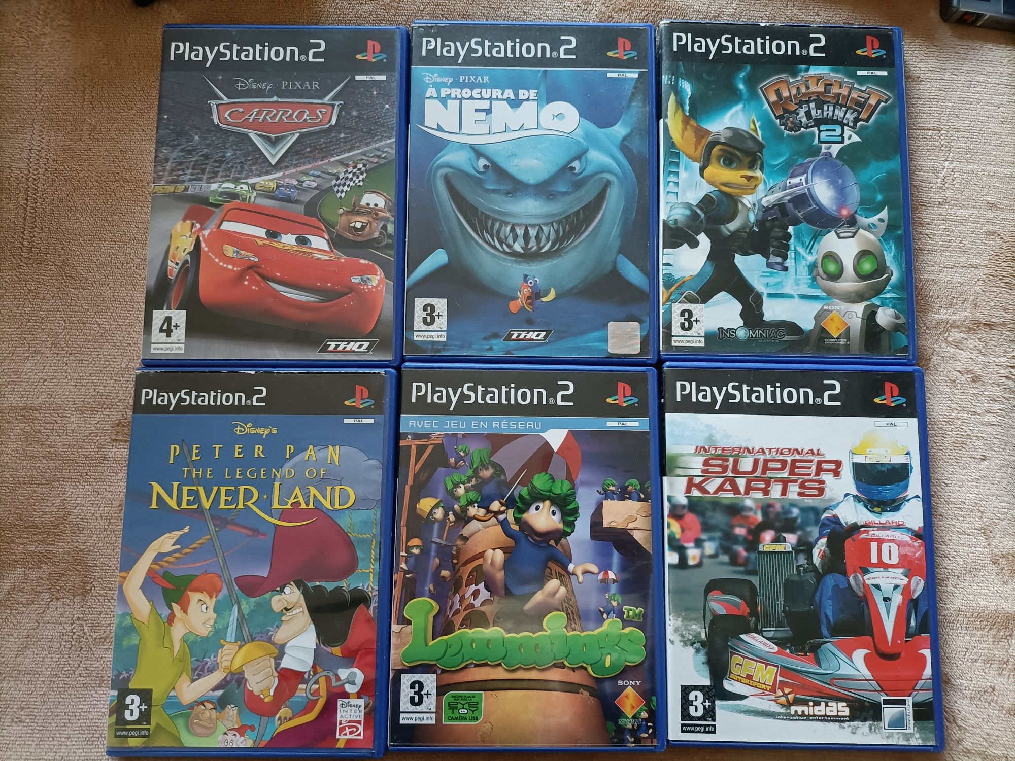Vários jogos PlayStation 2