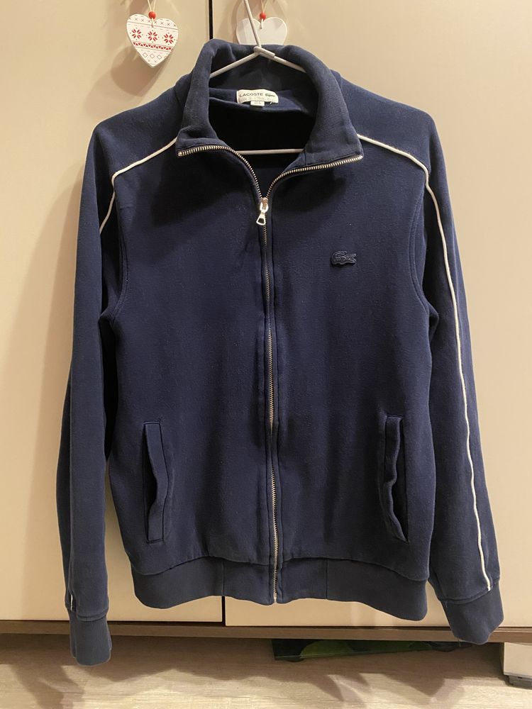 Bluza Lacoste, męska, na zamek, rozpinana, oryginalan, S, M