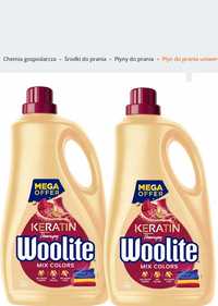 2x Woolite Perła Keratin Therapy Płyn do prania kolorów 4,5 l 75 prań