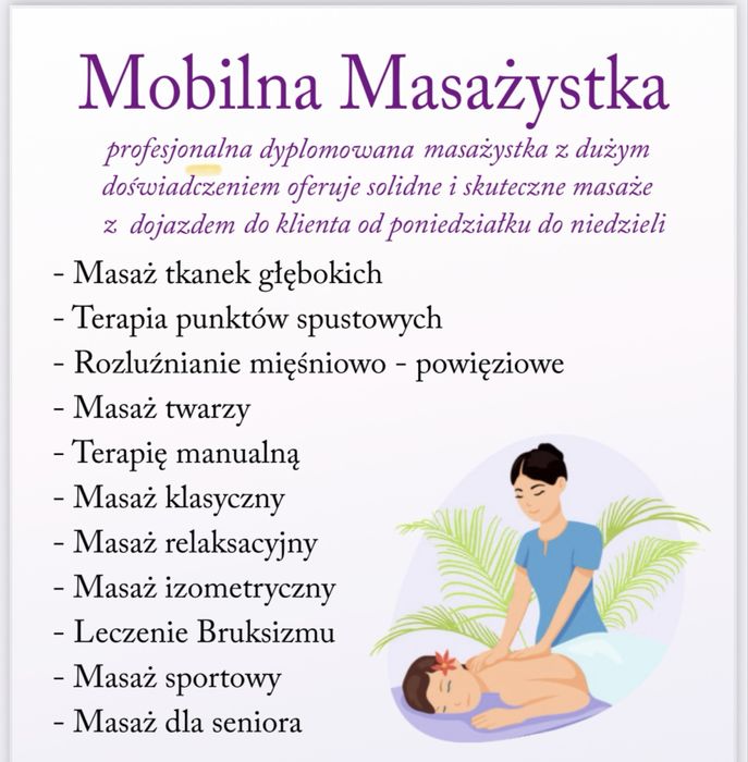 masaż z dojazdem do twojego domu