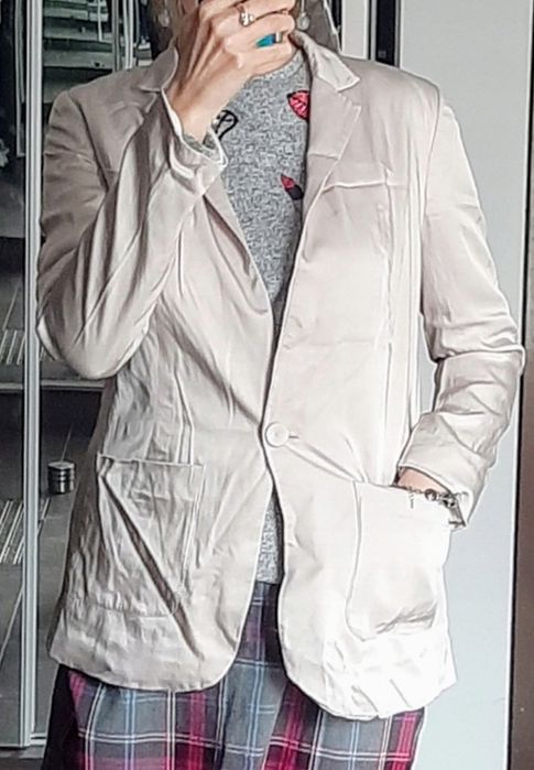 Żakiet marynarka beżowy