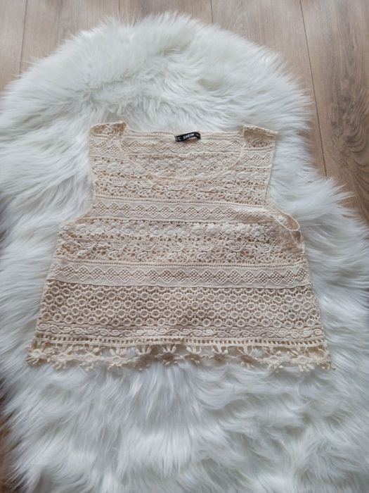 Koronkowy top damski Shein