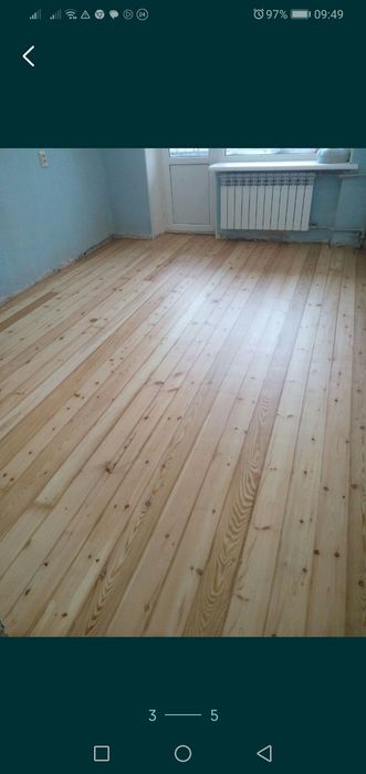 Паркетные работы шлифовка циклёвка паркет доска краска