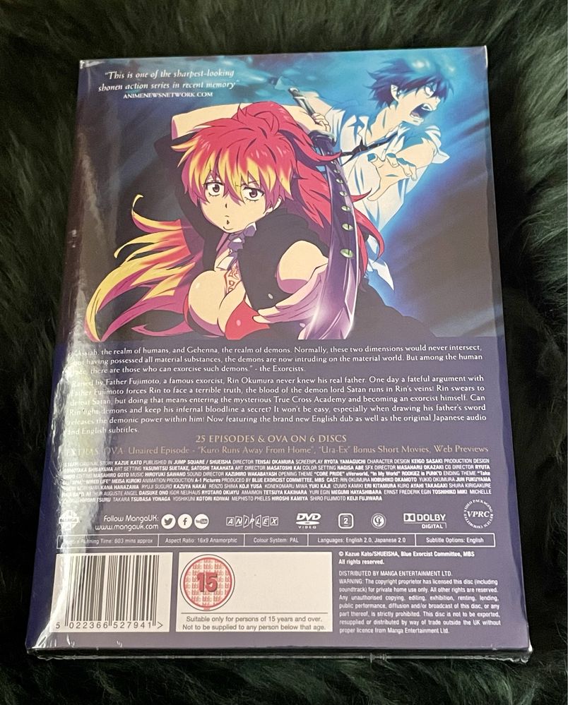 Blue Exorcist Complete Series Collection  DVD Manga