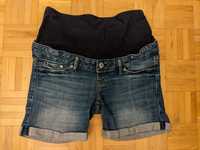 Cudowne szorty ciążowe jeansowe przed kolano H&M Mama rozmiar 38