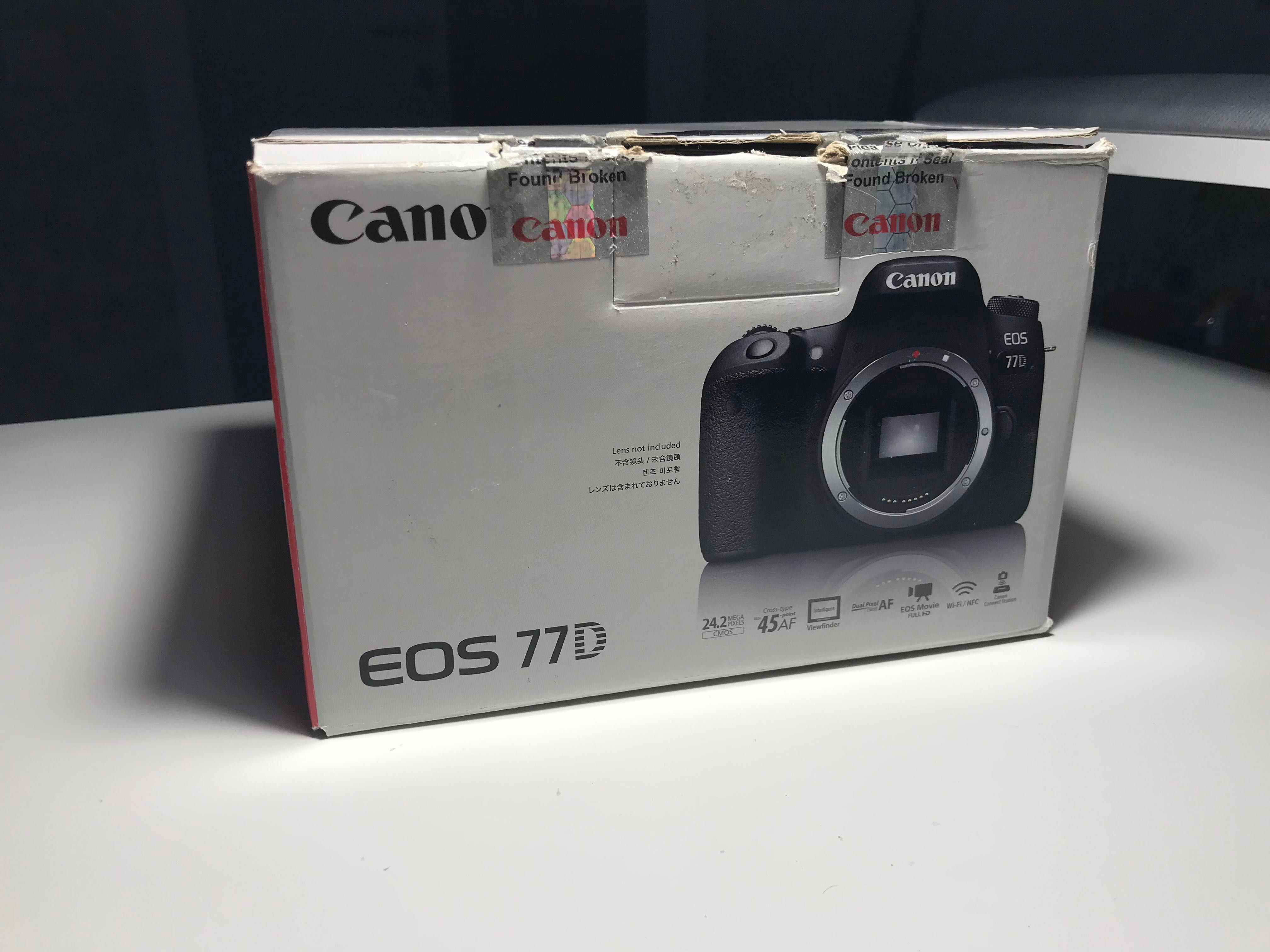 Фотоапарат Canon EOS 77d body