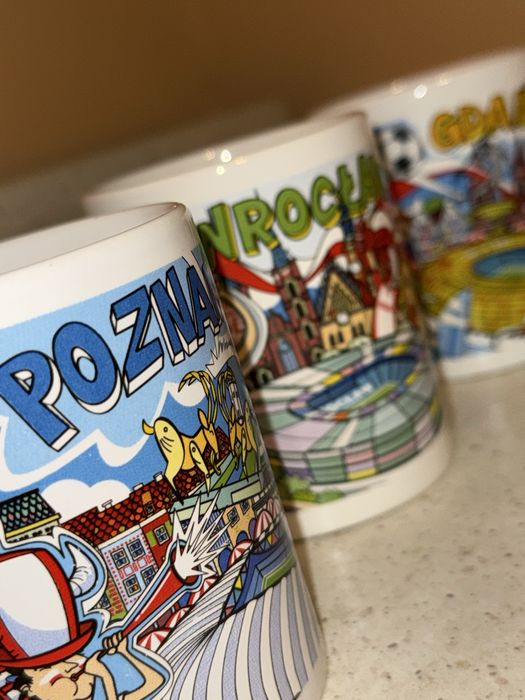 Kubki kolekcjonerskie BP Euro 2012 Poznan, Wroclaw, Gdansk