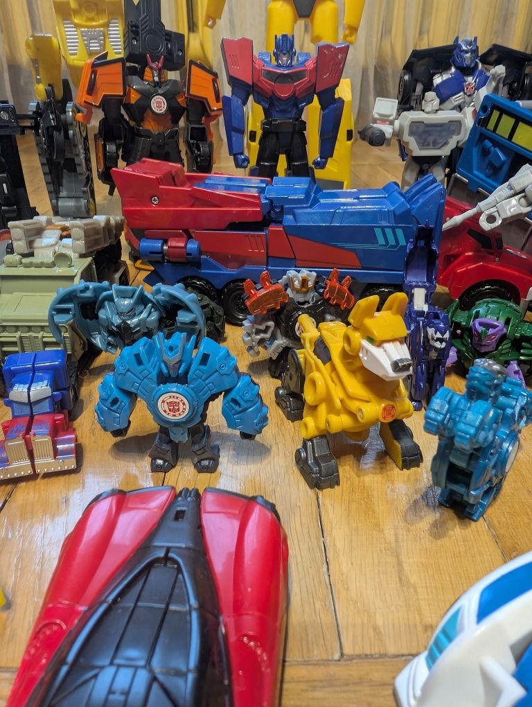 Wielki zestaw roboty Transformers