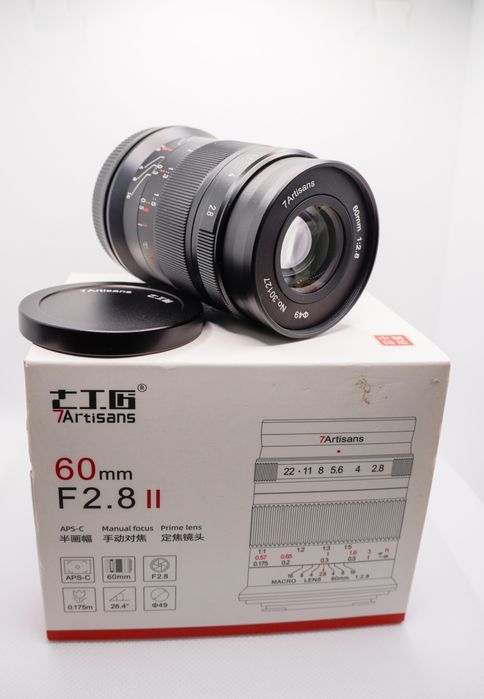 Lente 7ARTISANS 60mm f2.8 Macro EF-M