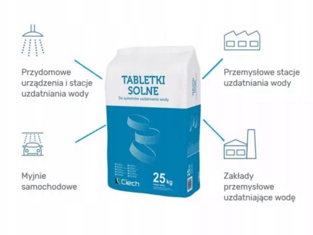 Таблетована сіль Сiech Tabletki solne AQUA PRO (25кг)