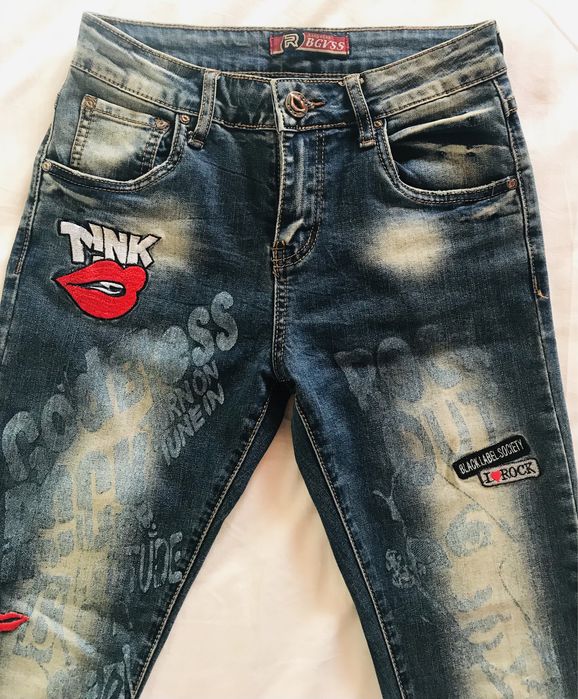 Джинсы PHILIPP PLEIN. Караловые брюки.