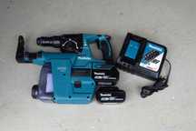 Młotowiertarka Makita DHR243+Odkurzacz DX07     2x 5.0ah