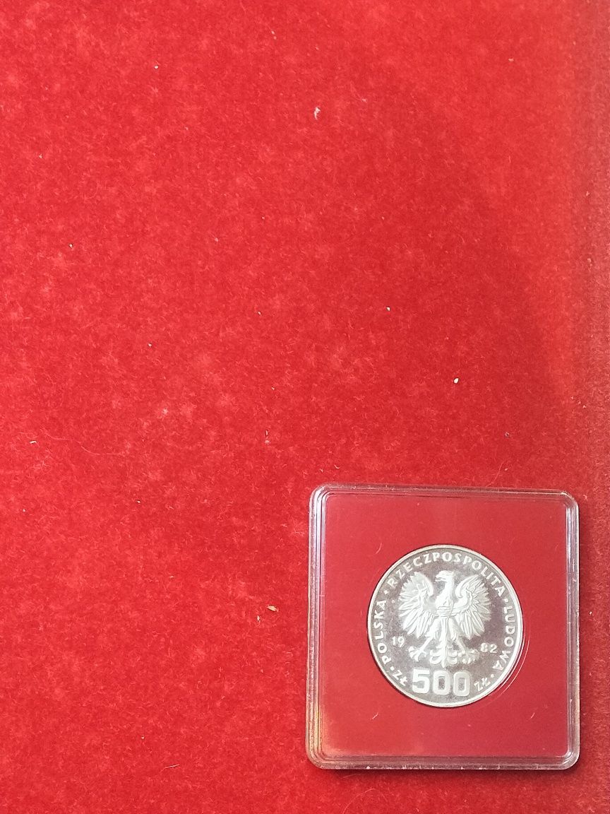 Srebrna moneta 40 lat fajny stan dla kolekcji