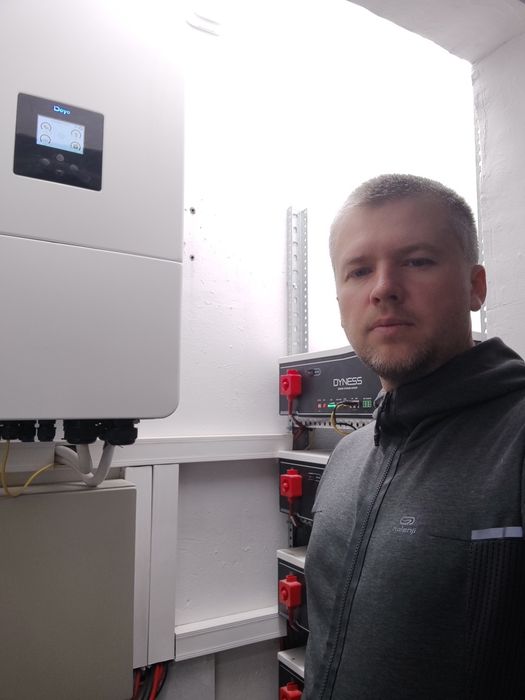 Установка подключение инвертора Deye, Solax . Підключення інвертора