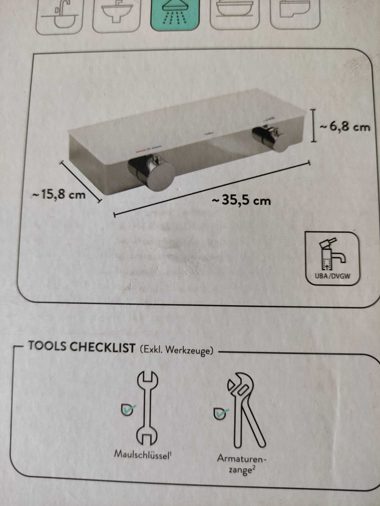 NOWA bateria łazienkowa z termostatem