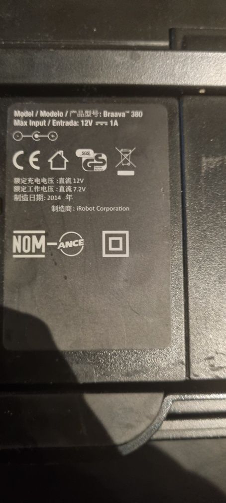 Mop robot automatyczny iRobot Braava 380 duży zestaw