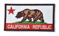 Flaga Californii naszywka termo