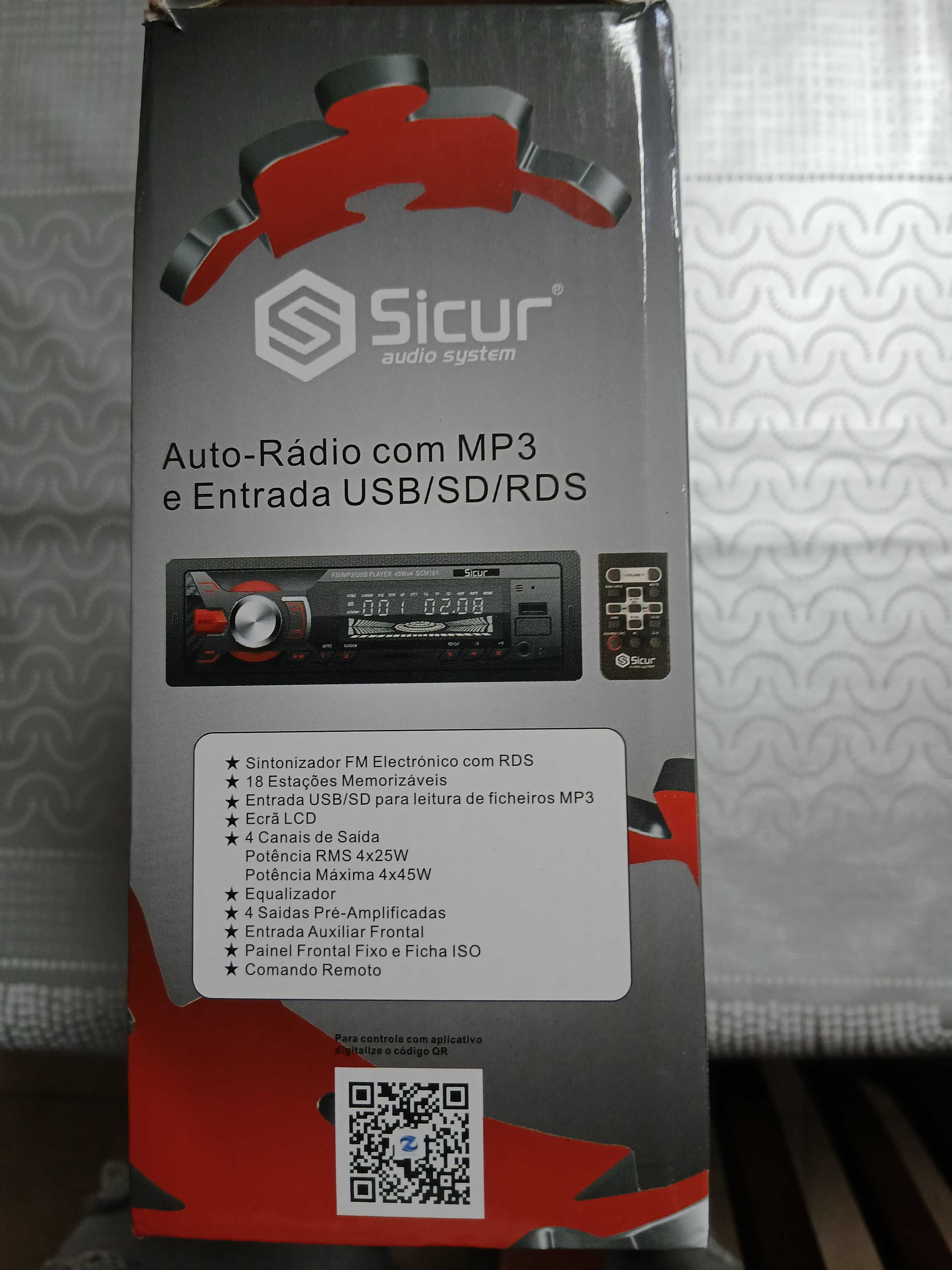 Radio para carro, quase novo