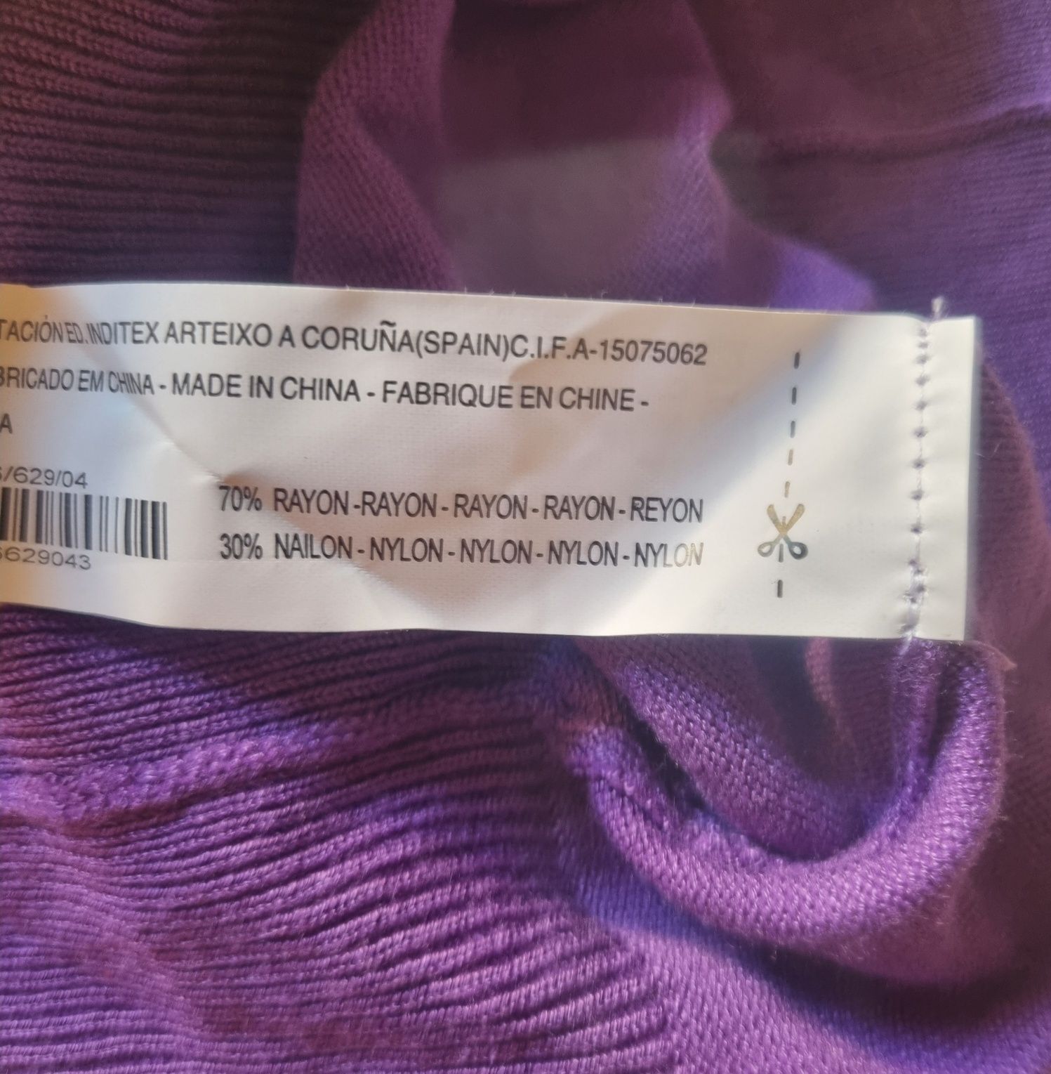 Casaco cardigan roxo