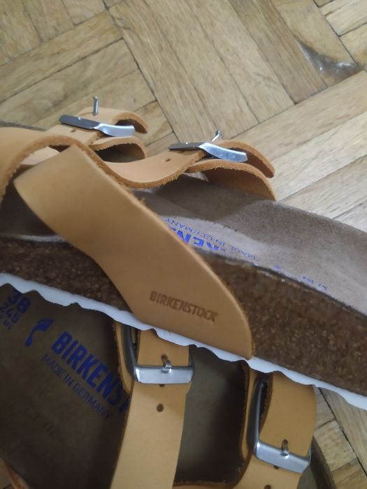 Birkenstock klapki skóra 38 nowe
