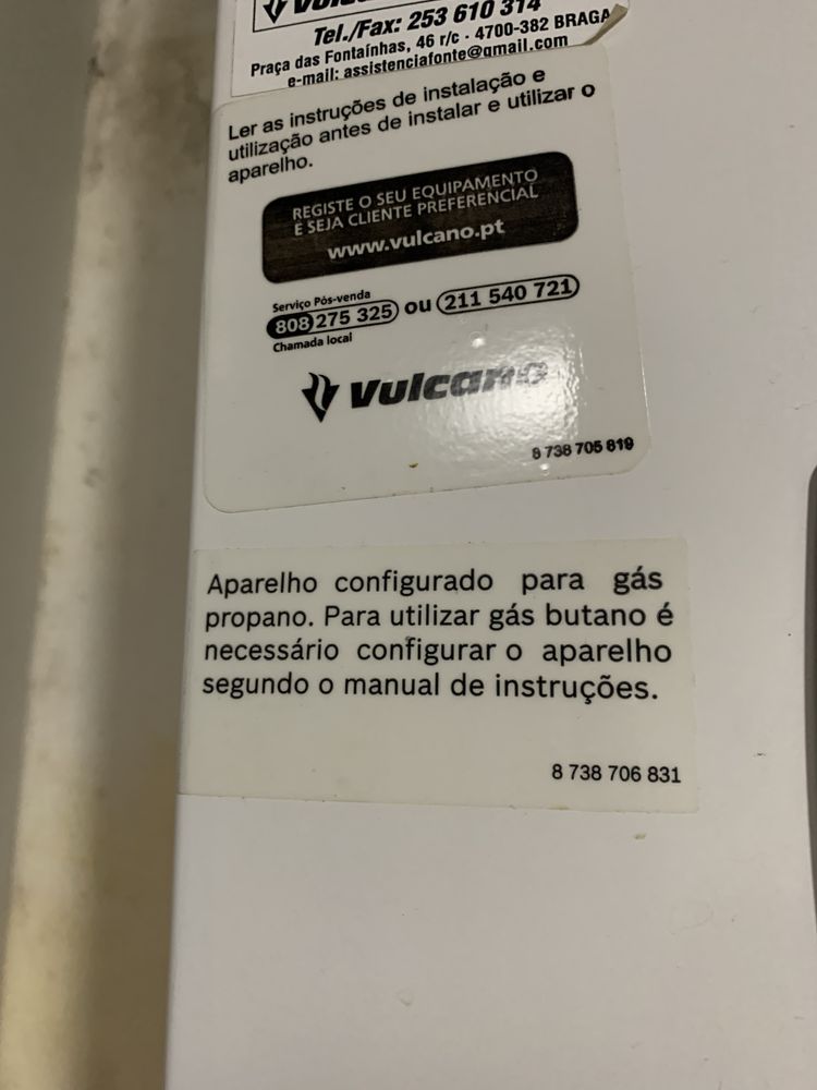 Esquentador Vulcano sensor compacto