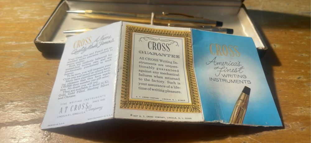 Canetas Cross ouro