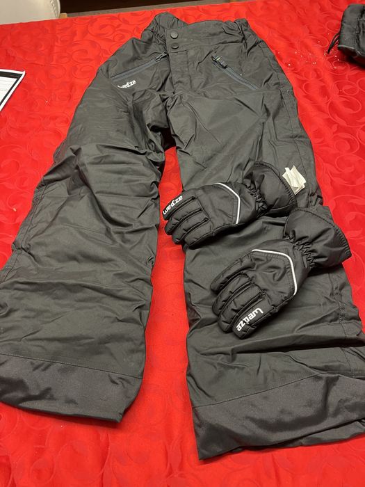 Calças e luvas de neve criança