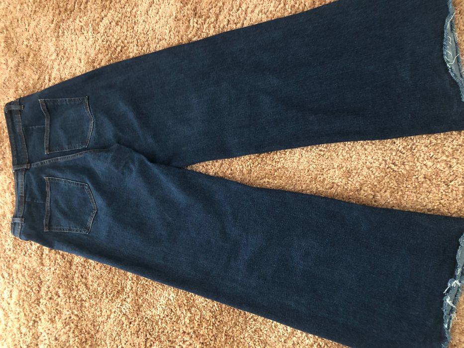 Calças de ganga cor azul escuro Stradivarius