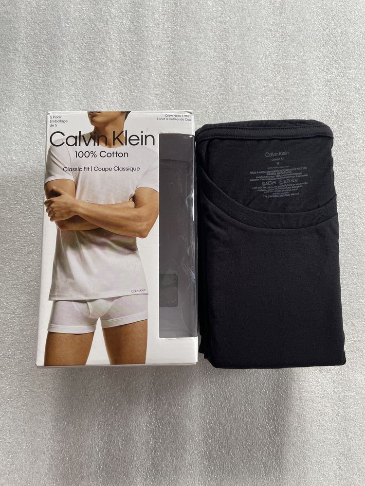 Новый набор calvin klein футболки (ck 5-pack black) с Америки M,L