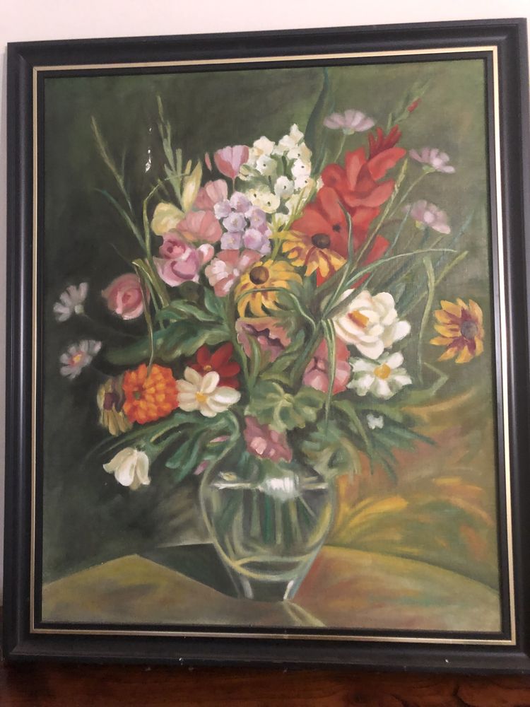 Obraz na płótnie ręcznie malowany 73x86 cm