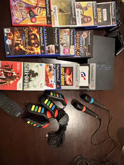 PlayStation2 + jogos + extras