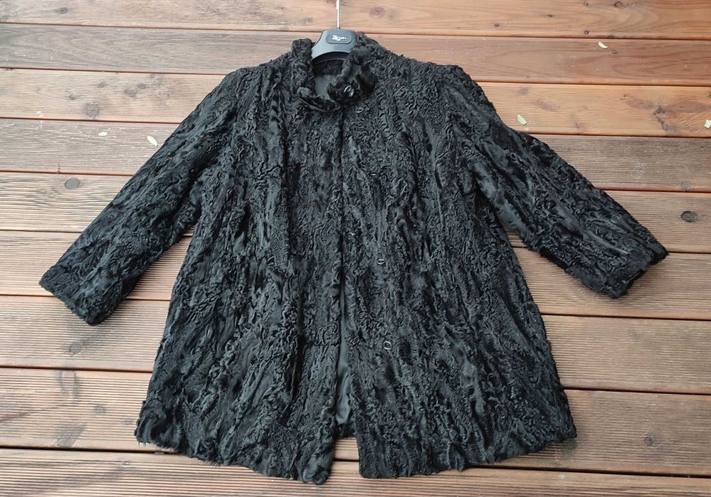 Prawdziwe Futro z Karakułów Szyte na zamówienie r. M 38/40 NA PREZENT