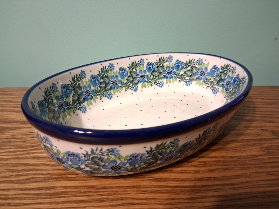 Polmisek owalny 1L 24cm GAT1 Ceramika Artystyczna Boleslawiec