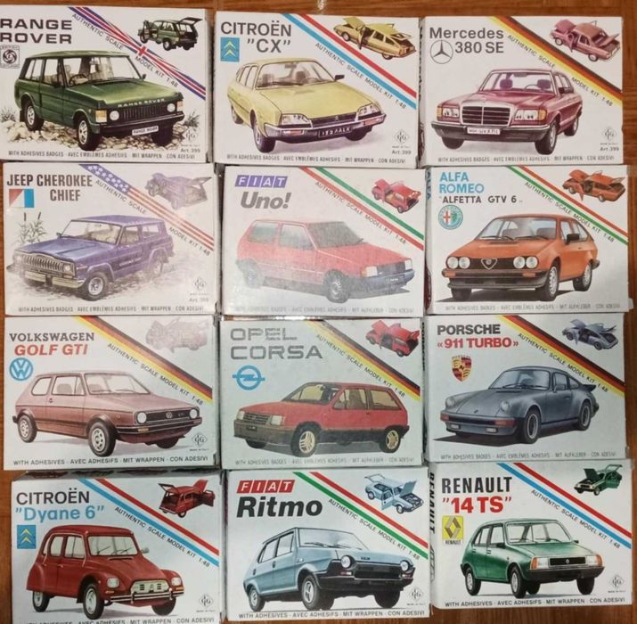 Opel Corsa A , VW Golf I ,  Range Rover , Kit Montagem Anos 80