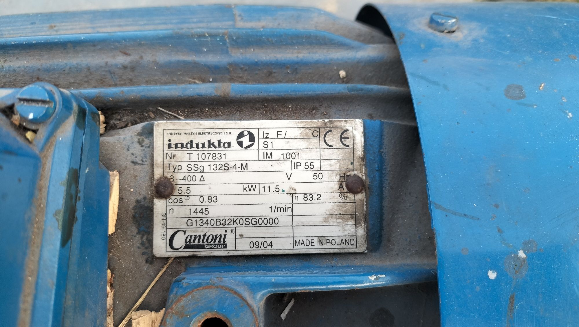 Sprzedam silnik elektryczny 5.5kW