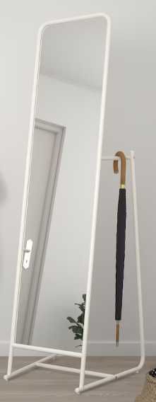 Espelho Branco de Pé modelo KNAPPER IKEA - como NOVO!