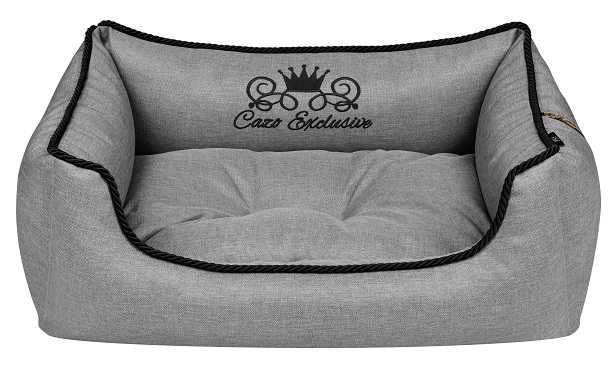 Legowisko dla psa, kota CAZO Royal rozm. M, 95x75cm, szary