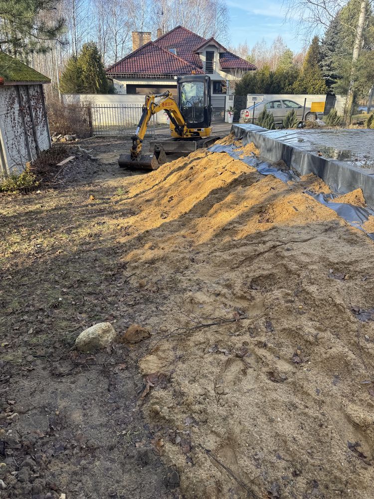 Korytowanie pod kostkę