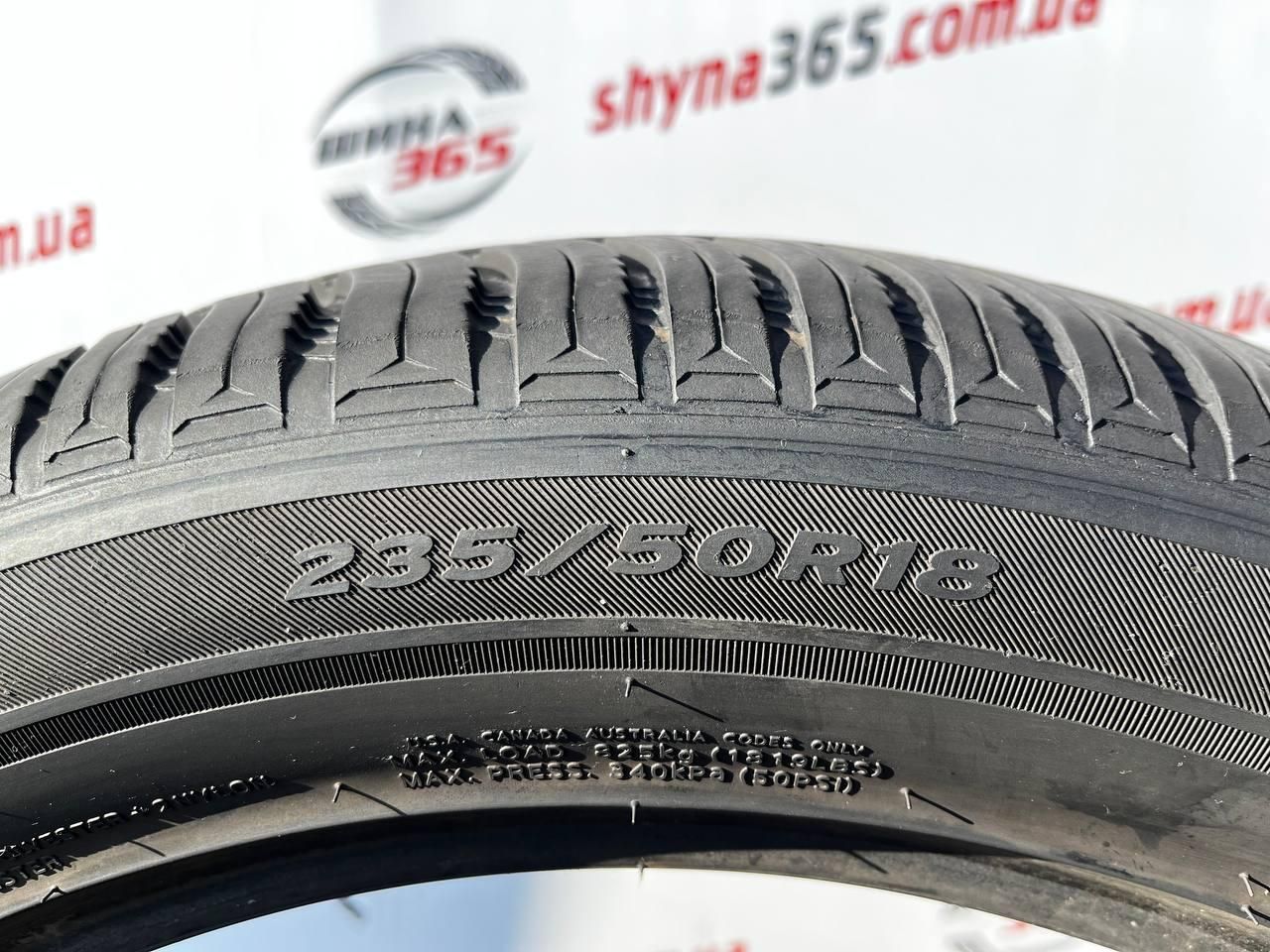 шини бу 235/50 r18 hankook kinergy 4s 2 h750 6mm